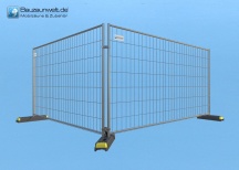 Bauzaun 11 kg Eutop Economy 26er Set - Betonfuß und Verbinder
