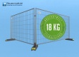 BAUZAUNWELT 10er Set 18 kg Mobilzaun - Betonfuß und Verbinder