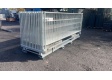 30er Set Bauzaun 1,20 m feuerverzinkt, Mulitfunktionspalette, Betonstein, Schelle