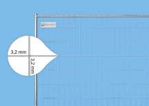 BAUZAUNWELT 14 kg 3,5 x 2,0 m Mobilzaun EUTOP Exklusiv - stabil - Draht 3,2 mm