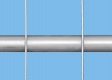 Bauzaun 17,5 kg EUTOP Premium Drahtstärke 3,2 mm - Rohr 1,2 mm - 3 Rohre