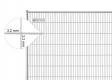 BAUZAUNWELT 15,5 kg Anti Climb 3,5 x 2,0 m Mobilzaun - Masche 43 x 262 mm - stabil
