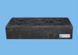 Bauzaunfuß 24 kg PVC - 6 Löcher - 1 Steckplatz Vierkant