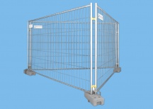 BAUZAUNWELT Dreieck - Set für Bannerwerbung - 14 kg Bauzaun Eutop Exklusiv