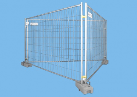 BAUZAUNWELT Dreieck - Set für Bannerwerbung - 14 kg Bauzaun Eutop Exklusiv