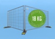 BAUZAUNWELT 10er Set 18 kg Mobilzaun - Betonfuß und Verbinder