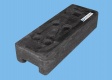 Bauzaun 11 kg Eutop Economy 26er Set - Betonfuß und Verbinder