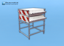 Transport- und Lagergestell für Warnbaken