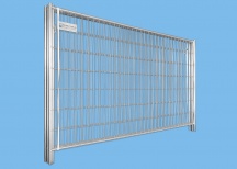 BAUZAUNWELT 5er Set 14 kg Mobilzaun - Betonfuß und Verbinder