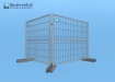 BAUZAUNWELT 13 kg 2,20 x 2,00 m Mobilzaun mit 3 Rohren - extra stabil