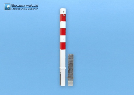 Absperrpfosten 70 x 70 mm mit Dreikantverschluss
