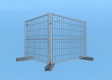BAUZAUNWELT 13 kg 2,20 x 2,00 m Mobilzaun mit 3 Rohren - extra stabil