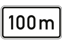 Verkehrszeichen In 100 m