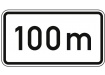 Verkehrszeichen In 100 m