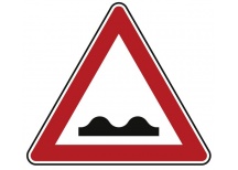 Verkehrszeichen Unebene Fahrbahn