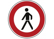 Verkehrszeichen Verbot für Fußgänger